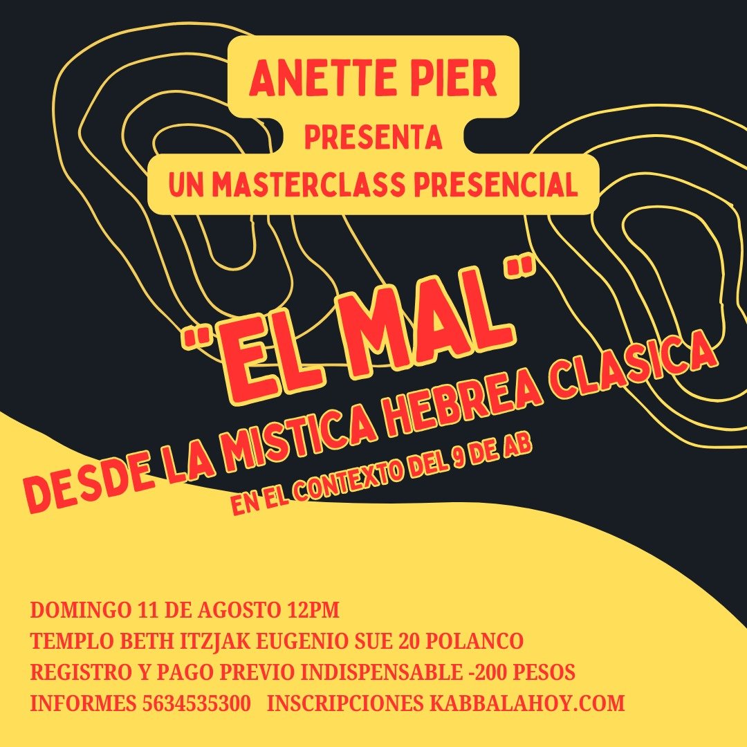 Clase Presencial El Mal desde la mística hebrea clásica