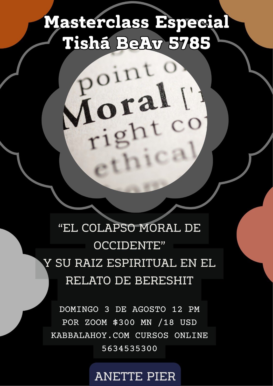 Masterclass de Tishá BeAv 5785 🌑en el día de 9 de Av